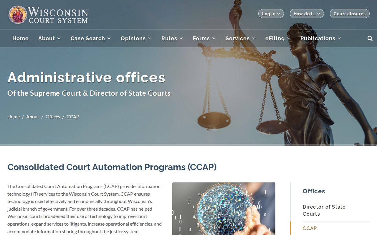 Green County court docket CCAP system overview