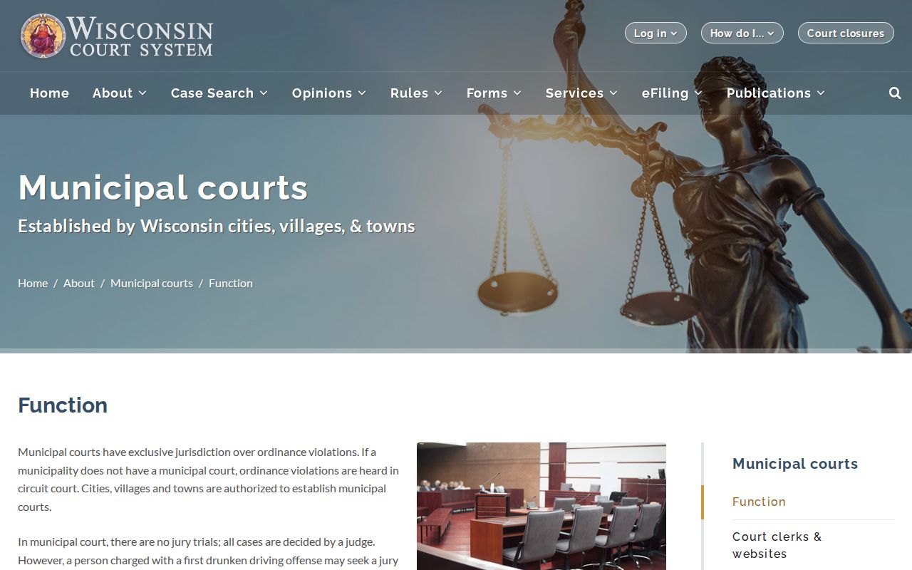 Green County traffic court municipal jurisdiction